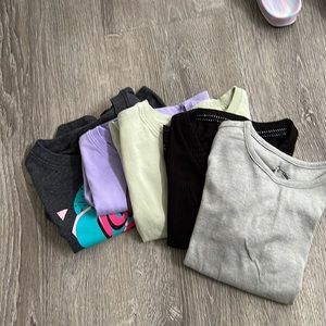 Lot of used girls short sleeve shirts. Size 8. Good condition.